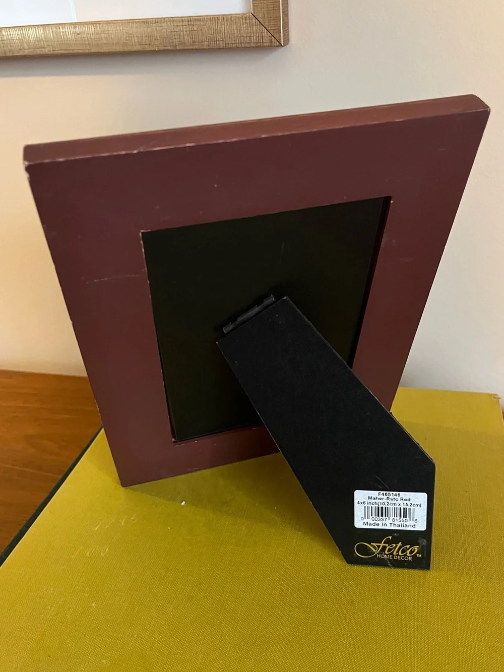 Red Wooden Tabletop Picture Frame